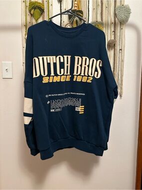Dutch Bros Coffee blue Crewneck Sweatshirt